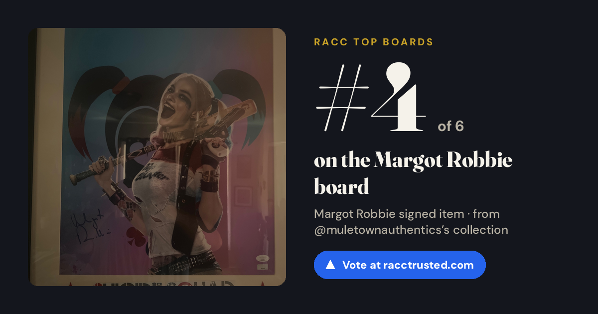 Share card: #4 of 6 on the Margot Robbie board