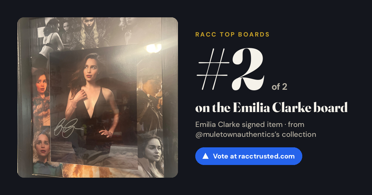 Share card: #2 of 2 on the Emilia Clarke board