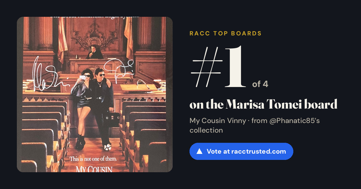 Share card: #1 of 4 on the Marisa Tomei board
