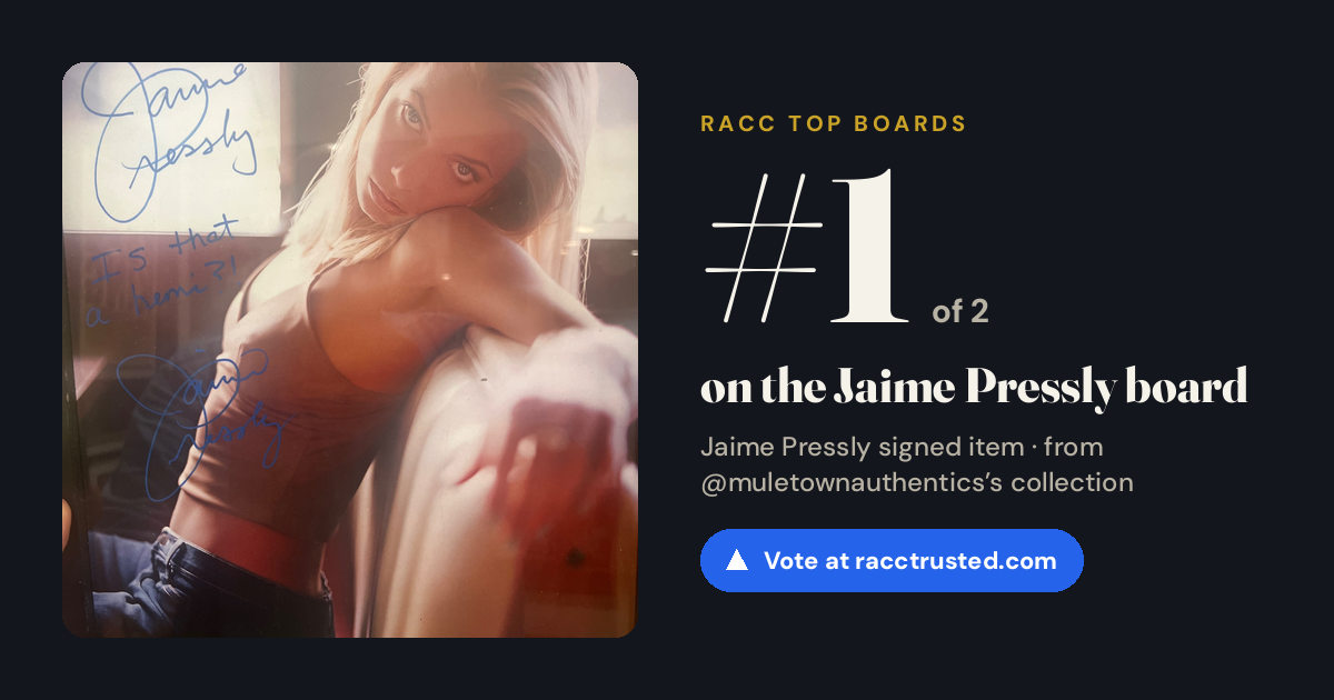 Share card: #1 of 2 on the Jaime Pressly board