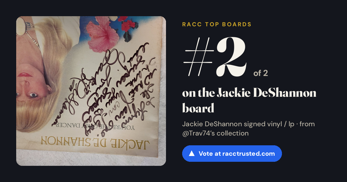 Share card: #2 of 2 on the Jackie DeShannon board