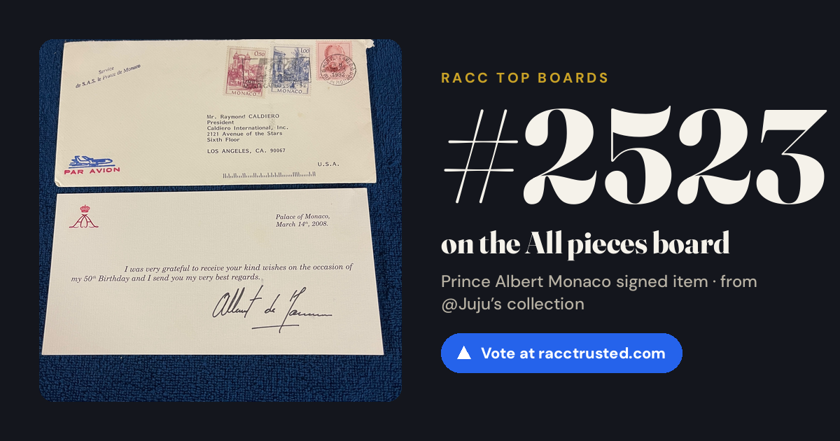 Share card: #2523 of 2525 on the All pieces board