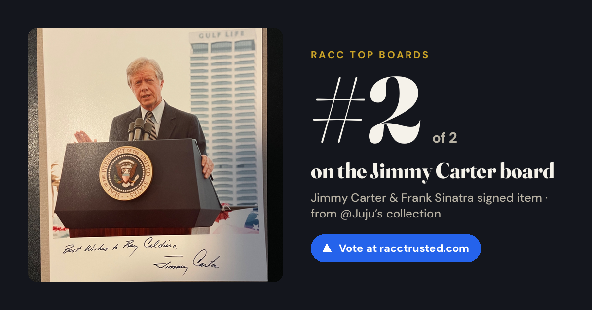Share card: #2 of 2 on the Jimmy Carter board
