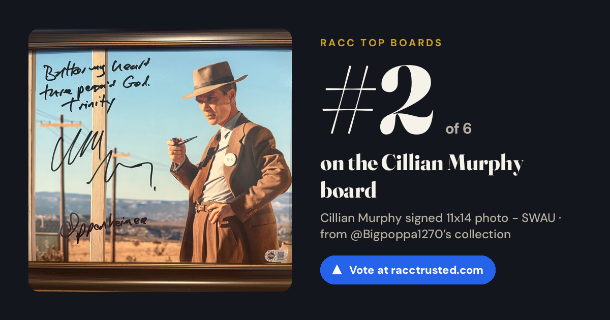Share card: #2 of 6 on the Cillian Murphy board
