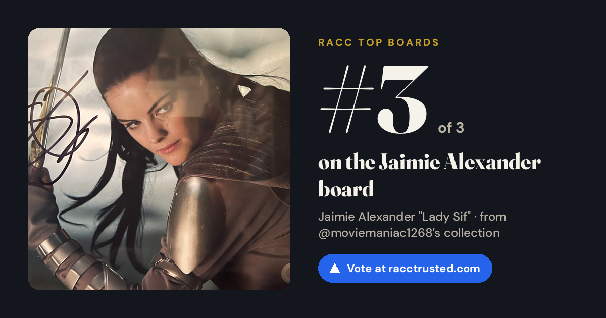 Share card: #3 of 3 on the Jaimie Alexander board