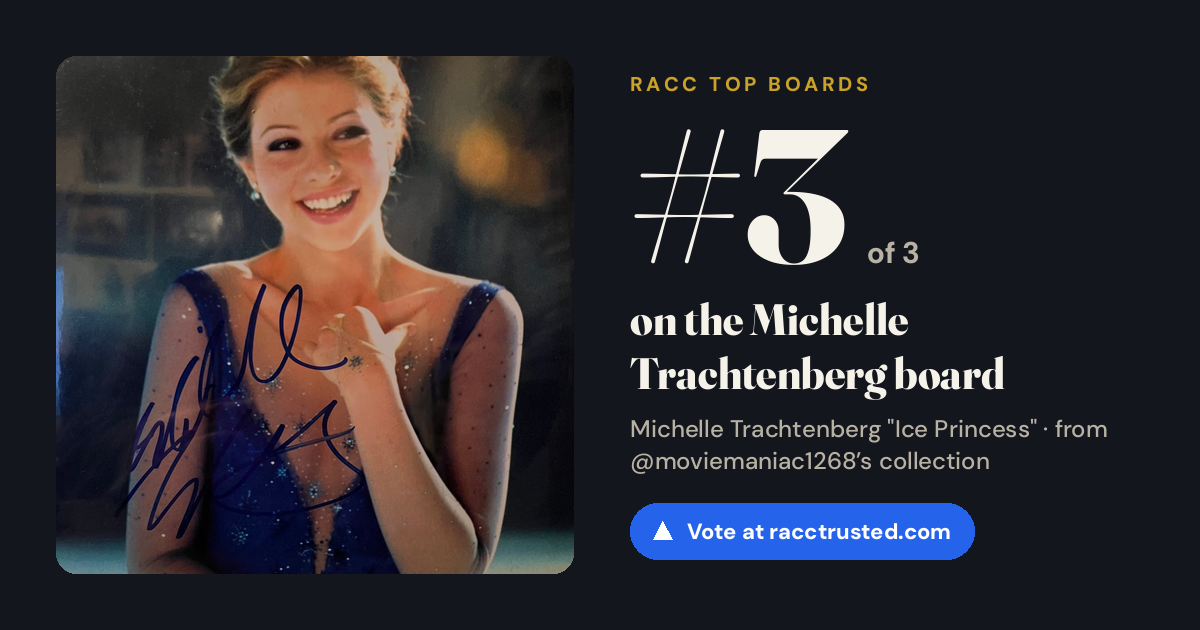 Share card: #3 of 3 on the Michelle Trachtenberg board