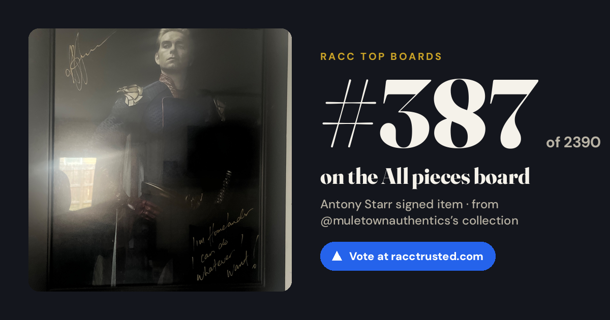 Share card: #387 of 2390 on the All pieces board
