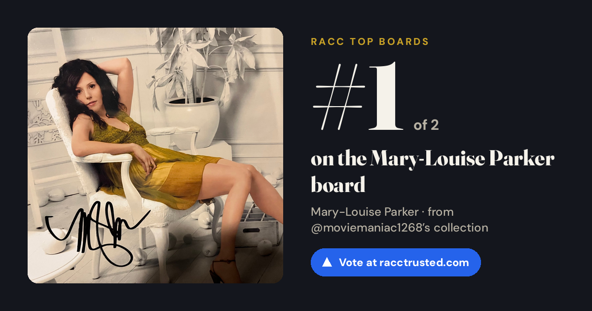 Share card: #1 of 2 on the Mary-Louise Parker board