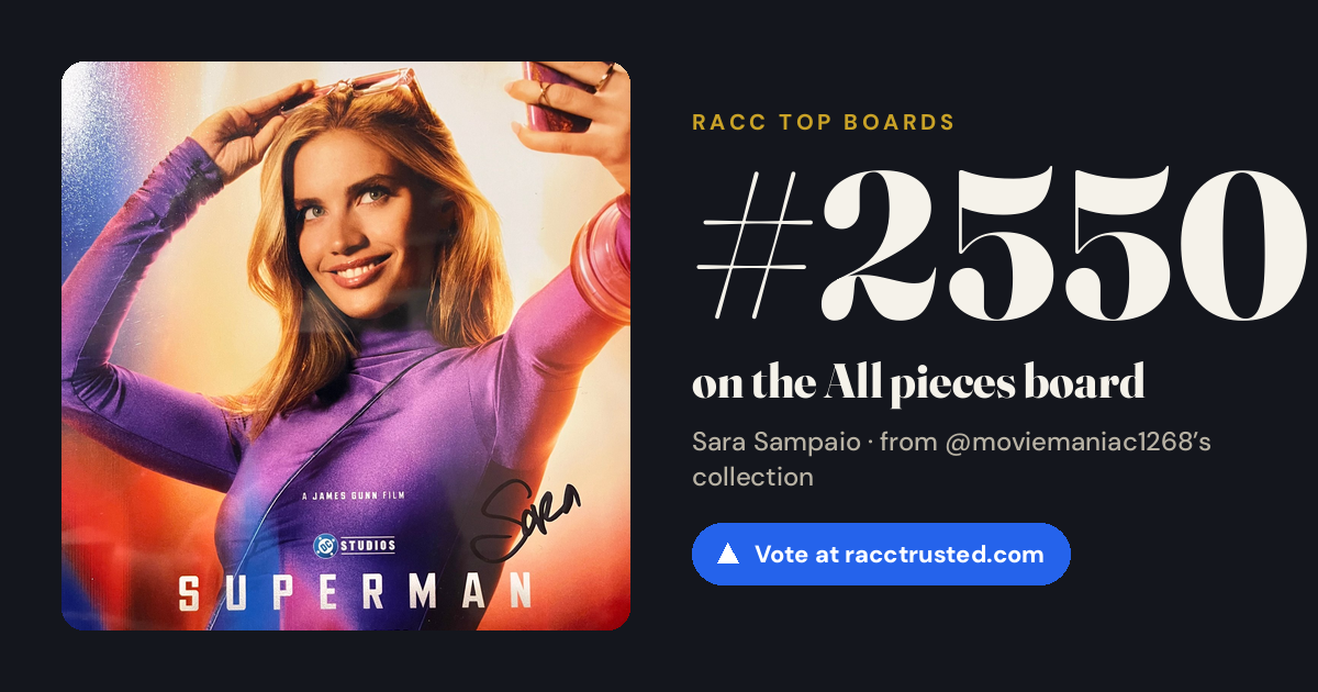 Share card: #2550 of 2553 on the All pieces board