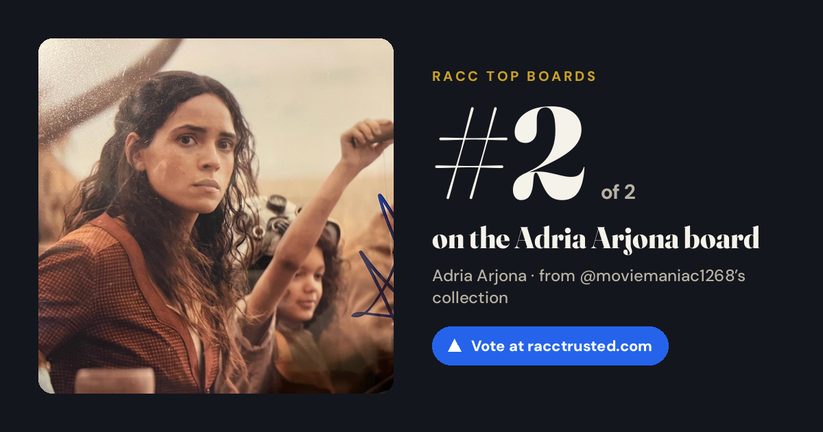 Share card: #2 of 2 on the Adria Arjona board