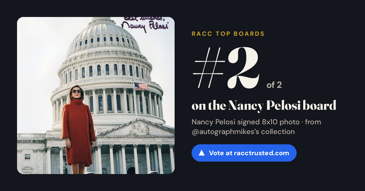 Share card: #2 of 2 on the Nancy Pelosi board