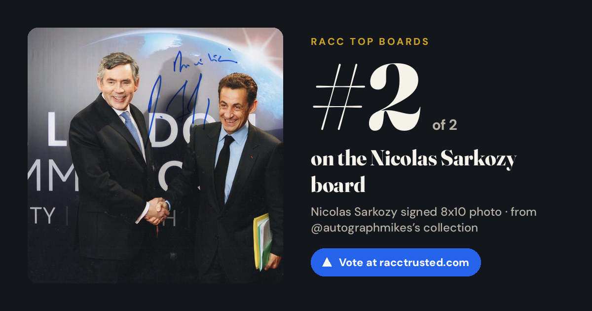 Share card: #2 of 2 on the Nicolas Sarkozy board