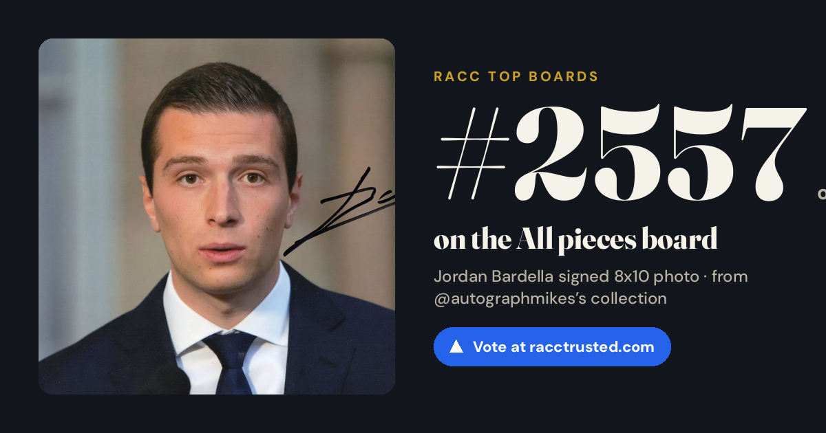 Share card: #2557 of 2557 on the All pieces board