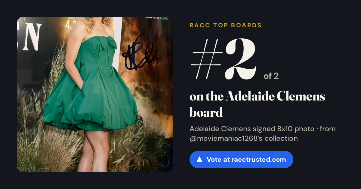 Share card: #2 of 2 on the Adelaide Clemens board
