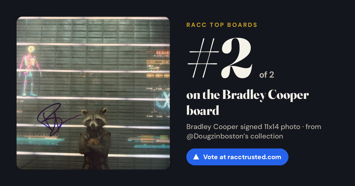 Share card: #2 of 2 on the Bradley Cooper board