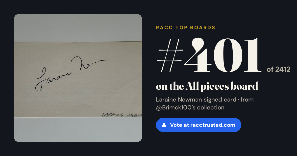 Share card: #401 of 2412 on the All pieces board