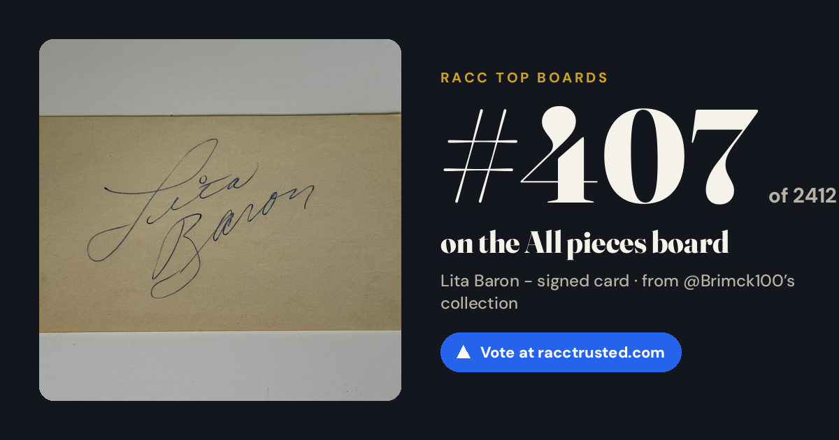 Share card: #407 of 2412 on the All pieces board