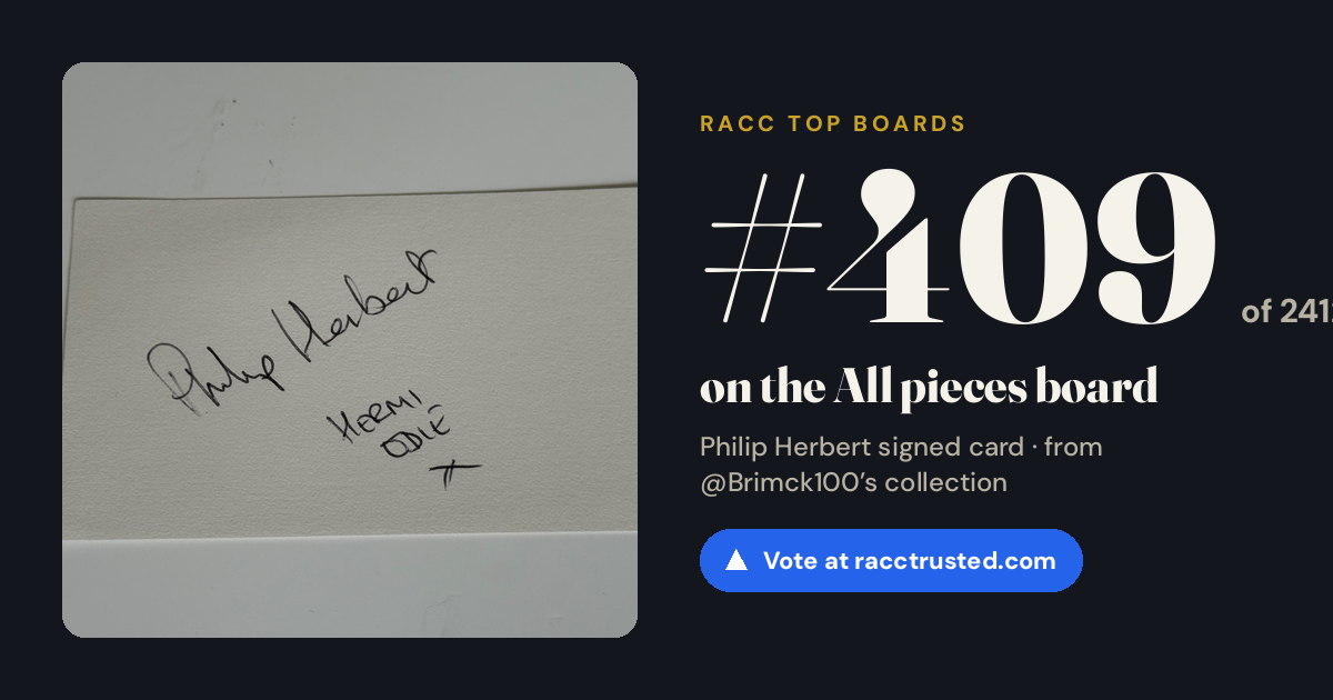 Share card: #409 of 2412 on the All pieces board