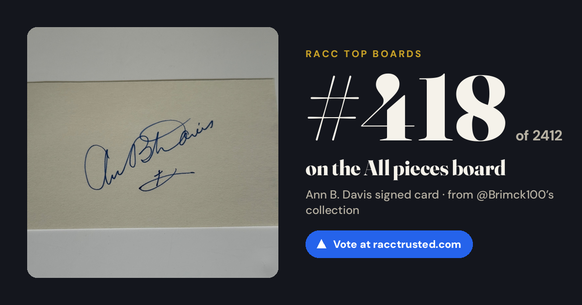 Share card: #418 of 2412 on the All pieces board