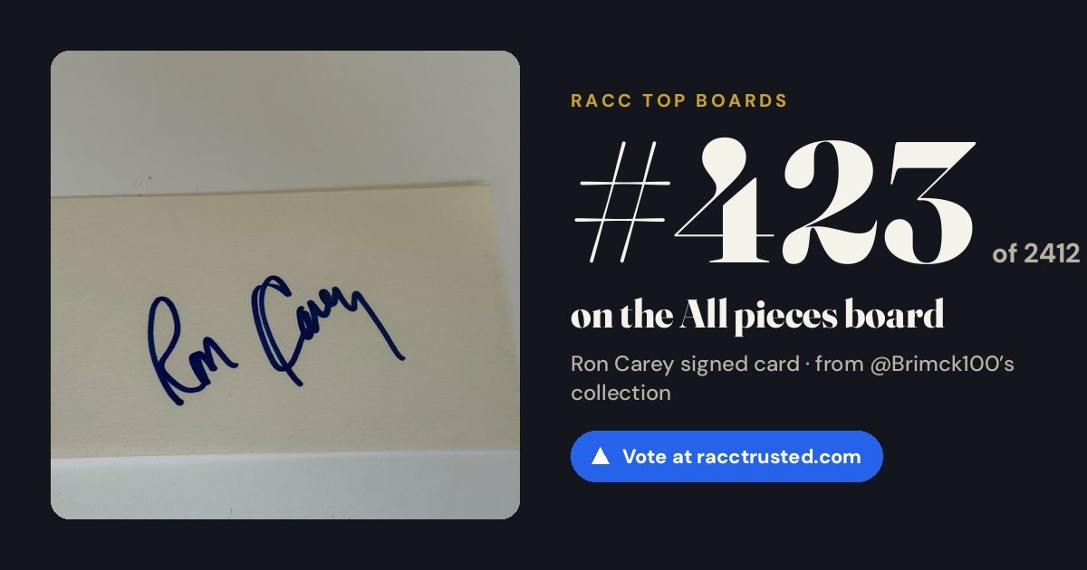Share card: #423 of 2412 on the All pieces board