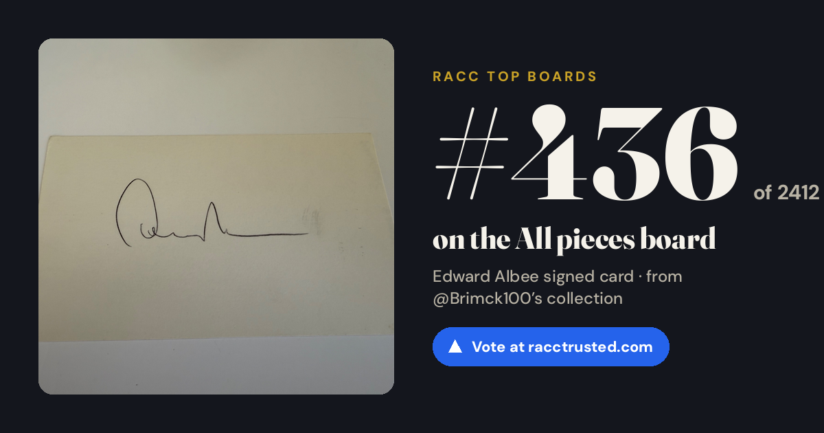 Share card: #436 of 2412 on the All pieces board