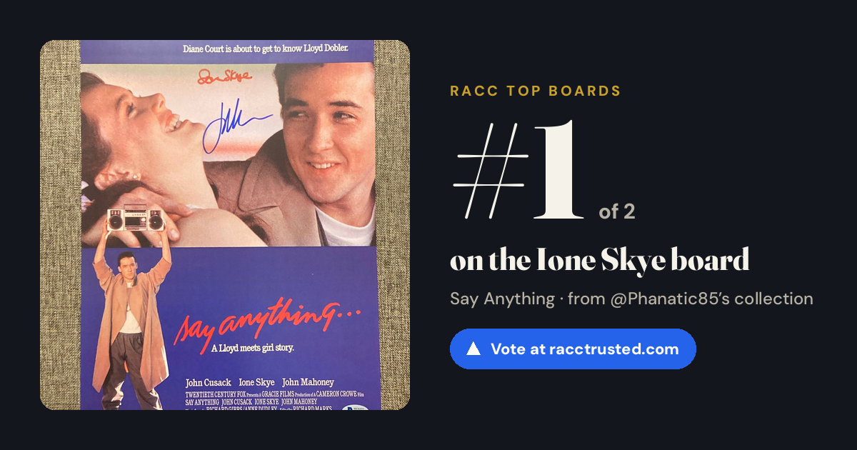 Share card: #1 of 2 on the Ione Skye board
