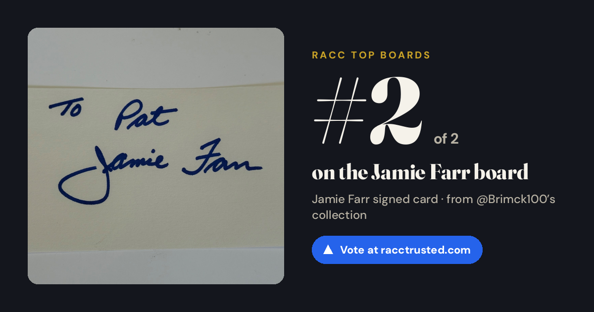 Share card: #2 of 2 on the Jamie Farr board