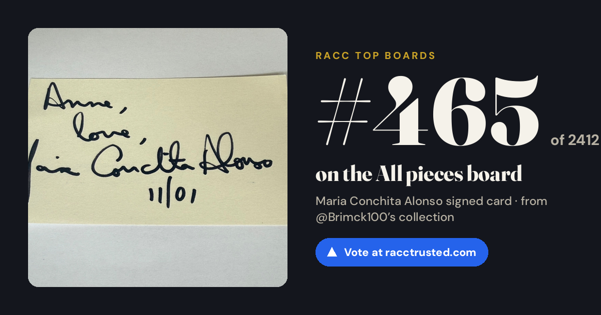 Share card: #465 of 2412 on the All pieces board