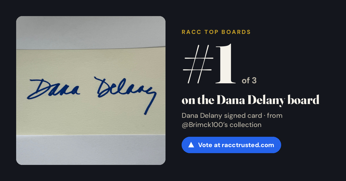 Share card: #1 of 3 on the Dana Delany board