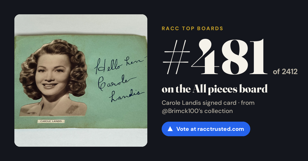 Share card: #481 of 2412 on the All pieces board