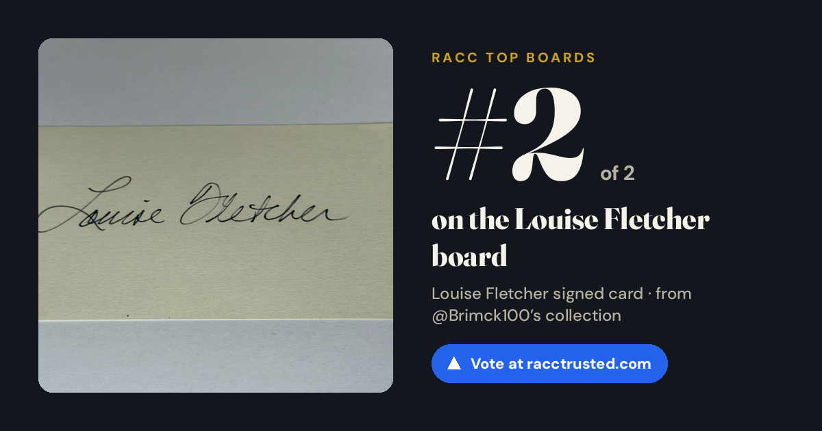 Share card: #2 of 2 on the Louise Fletcher board