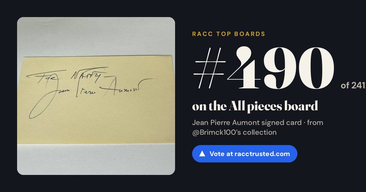 Share card: #490 of 2412 on the All pieces board