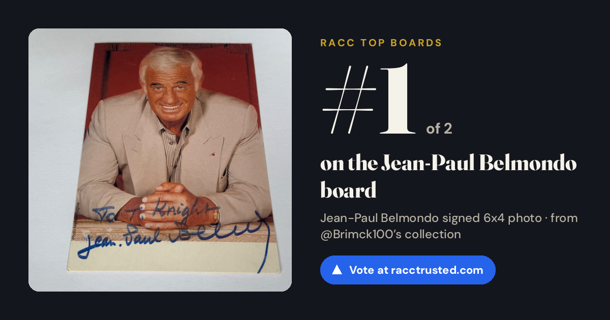Share card: #1 of 2 on the Jean-Paul Belmondo board