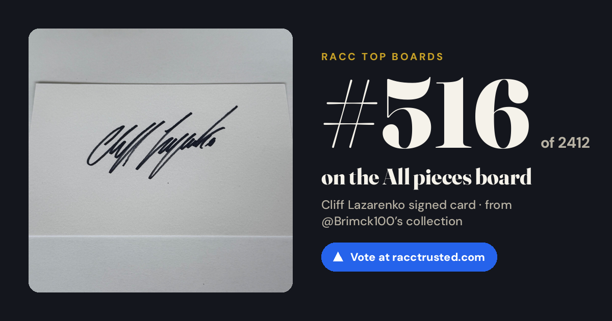Share card: #516 of 2412 on the All pieces board