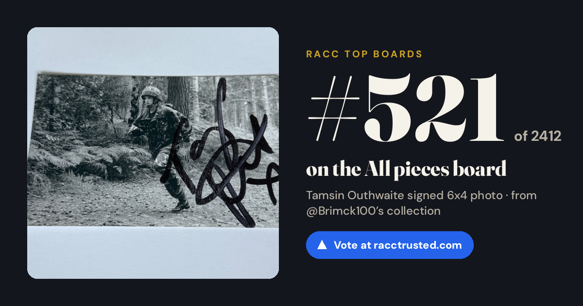 Share card: #521 of 2412 on the All pieces board
