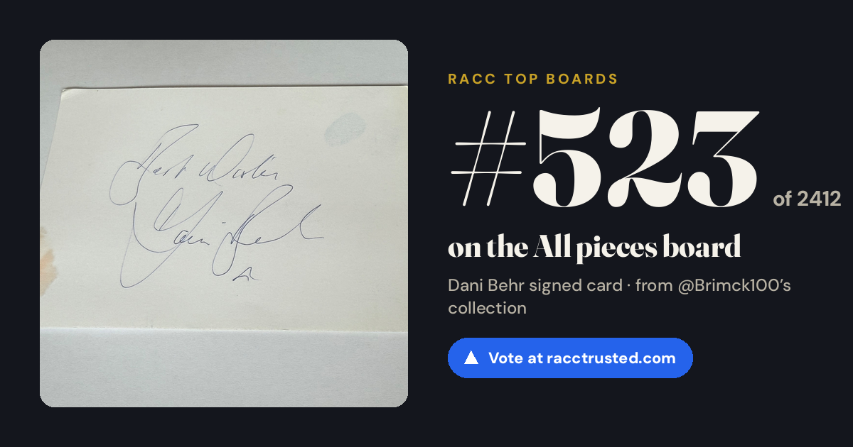 Share card: #523 of 2412 on the All pieces board