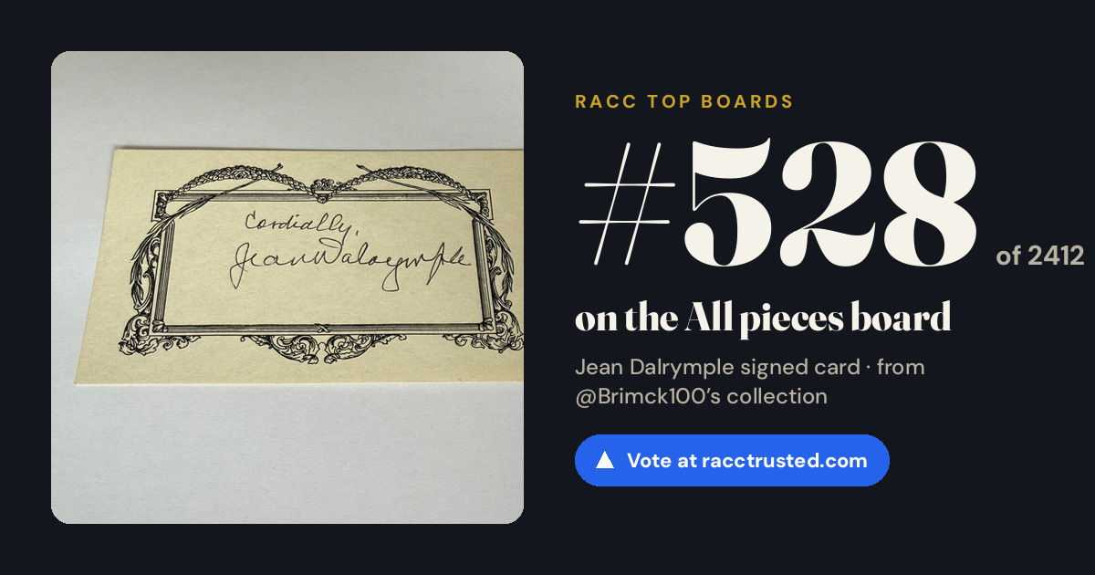 Share card: #528 of 2412 on the All pieces board