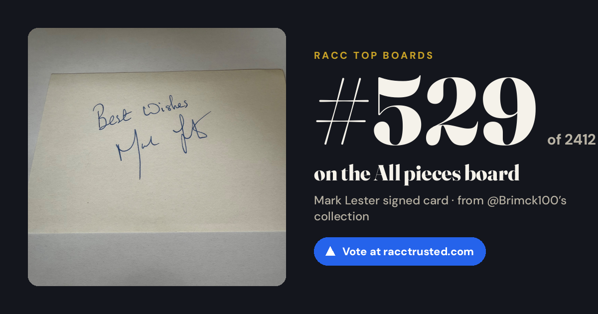 Share card: #529 of 2412 on the All pieces board