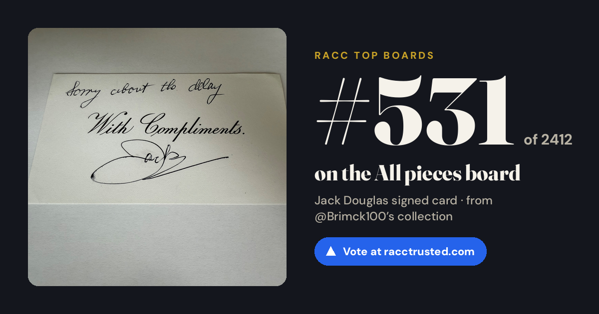 Share card: #531 of 2412 on the All pieces board