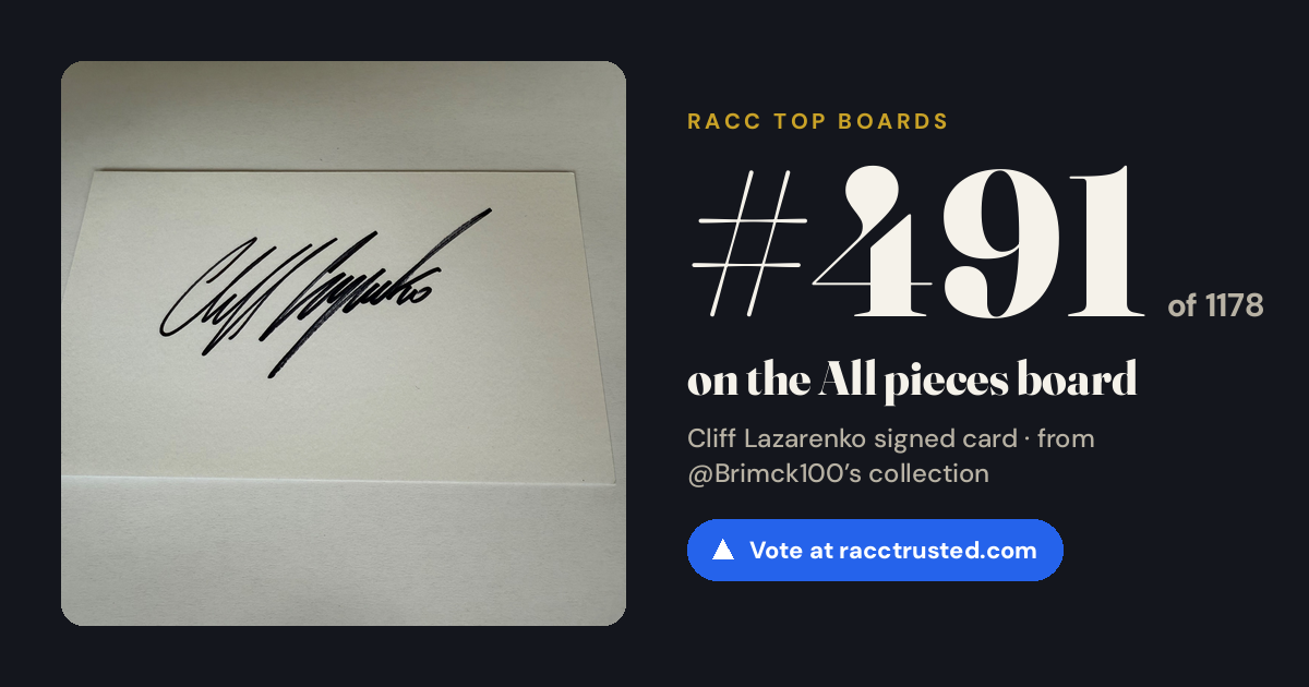 Share card: #491 of 1178 on the All pieces board