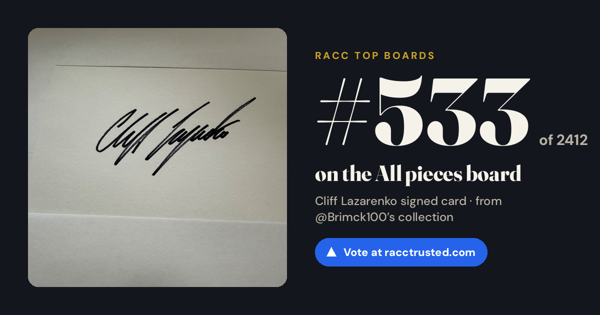 Share card: #533 of 2412 on the All pieces board