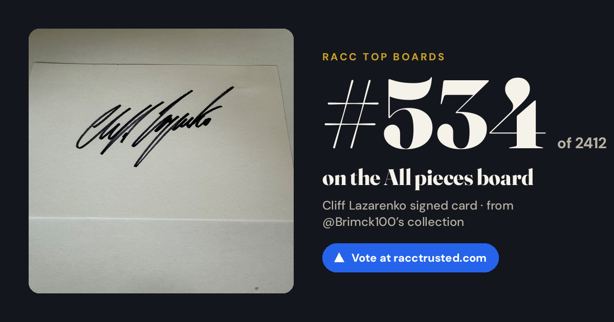 Share card: #534 of 2412 on the All pieces board