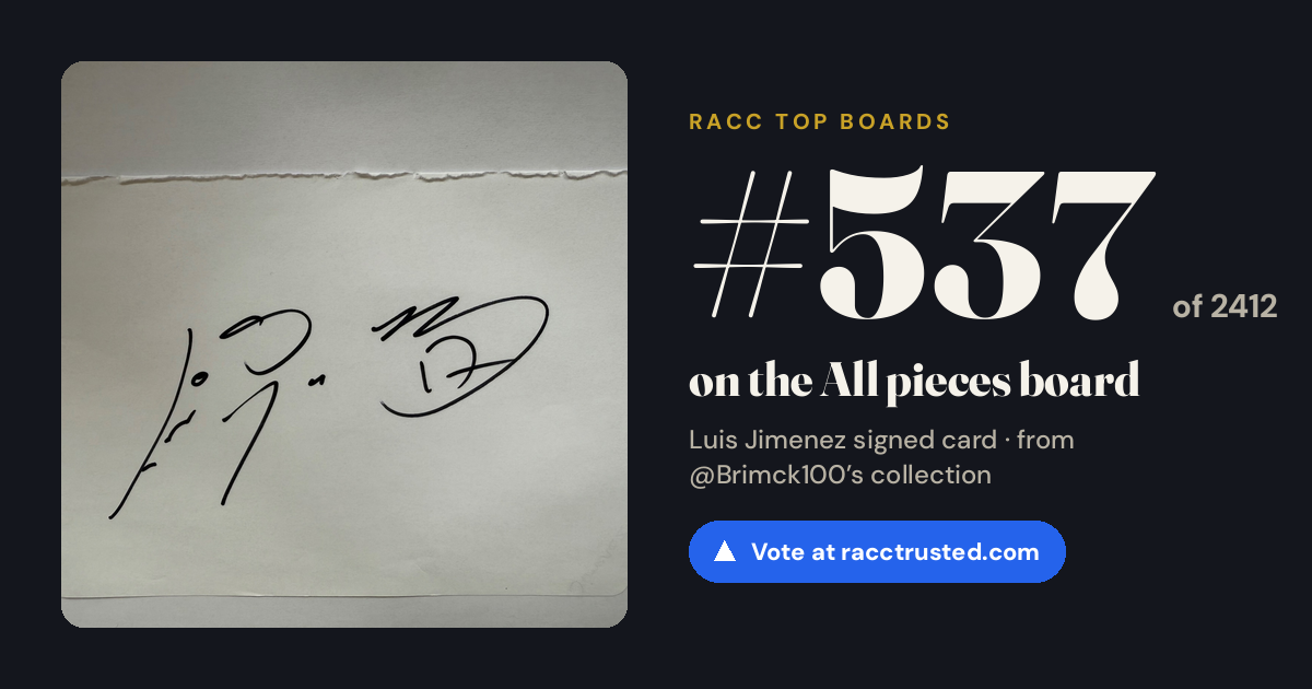Share card: #537 of 2412 on the All pieces board
