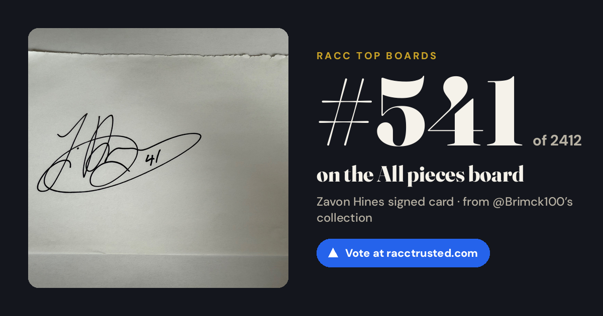 Share card: #541 of 2412 on the All pieces board