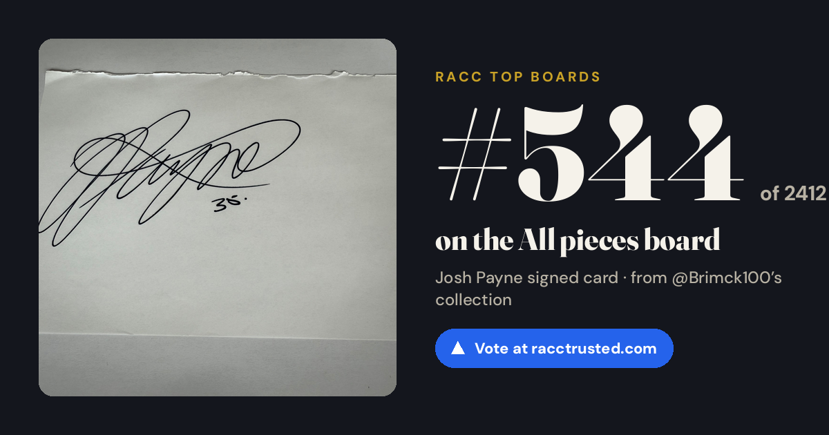 Share card: #544 of 2412 on the All pieces board