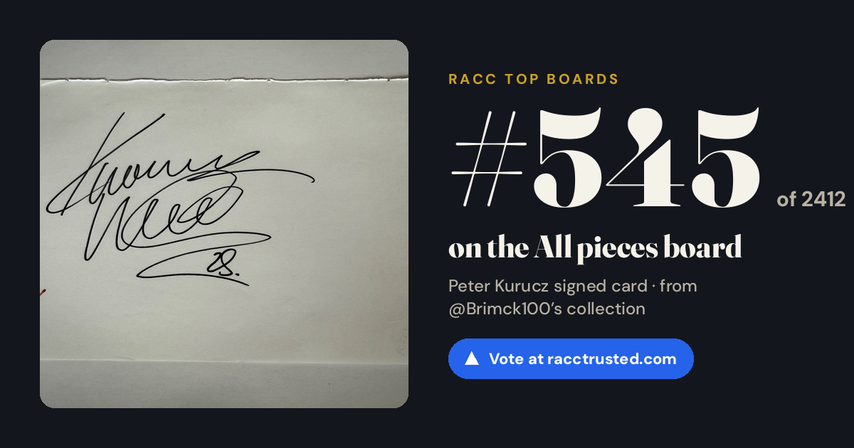 Share card: #545 of 2412 on the All pieces board