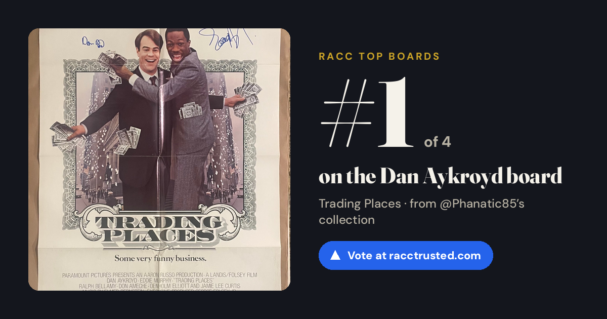 Share card: #1 of 4 on the Dan Aykroyd board