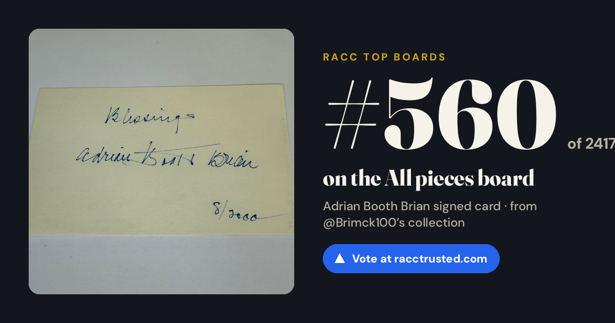 Share card: #560 of 2417 on the All pieces board