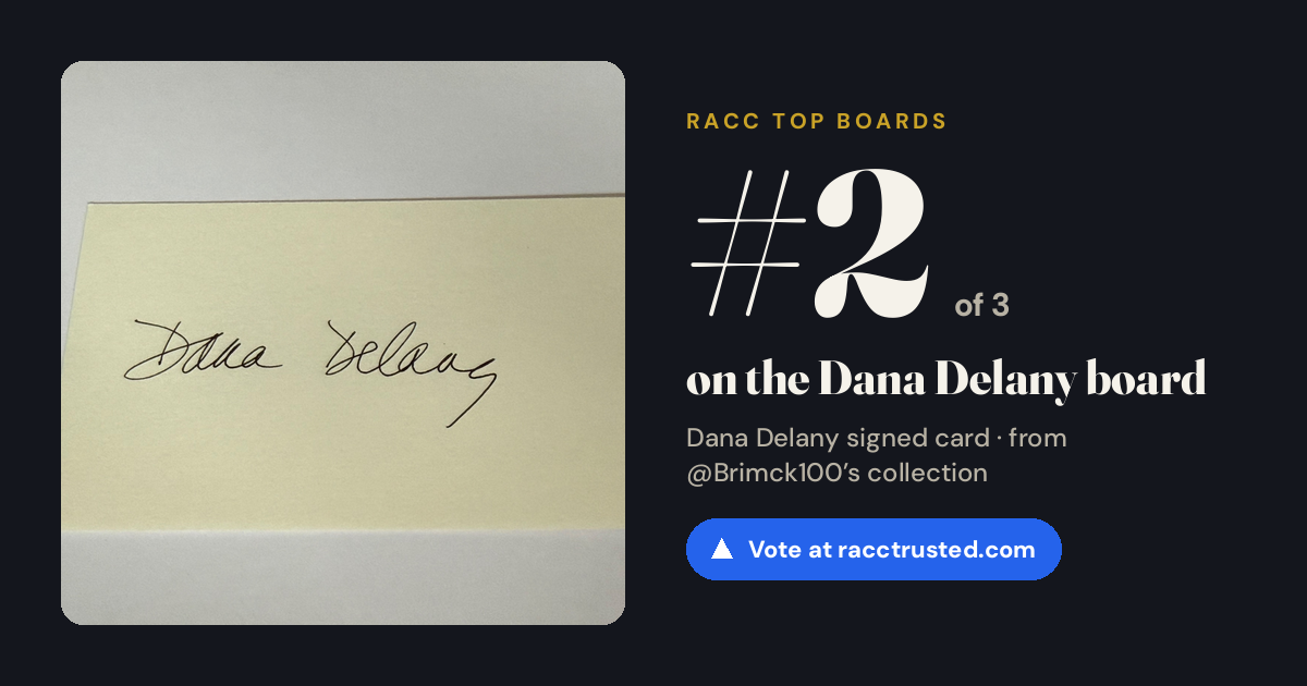 Share card: #2 of 3 on the Dana Delany board