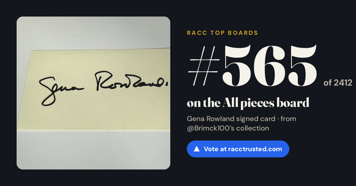 Share card: #565 of 2412 on the All pieces board